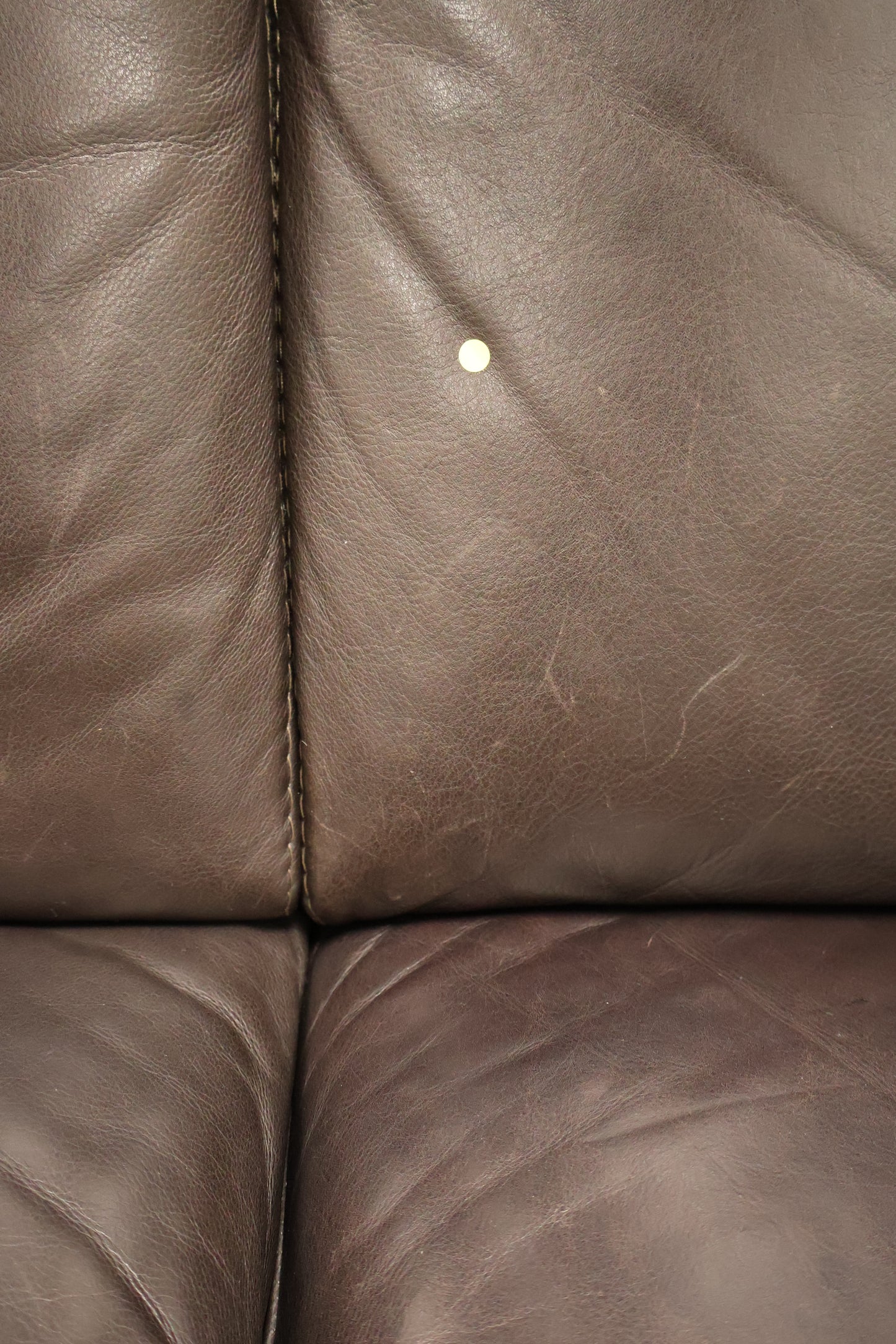 Dark Brown Leather Sofa