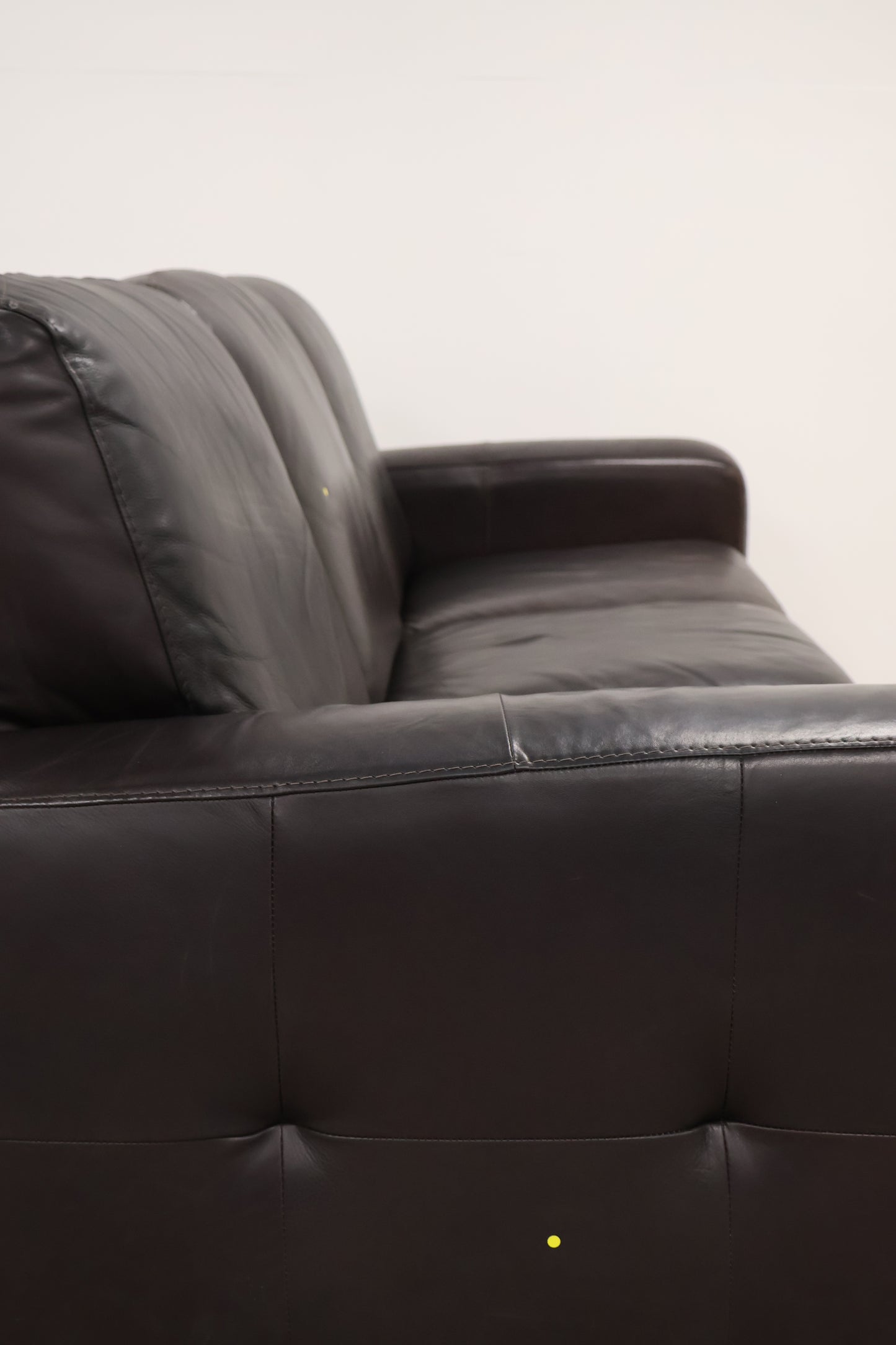 Dark Brown Leather Sofa