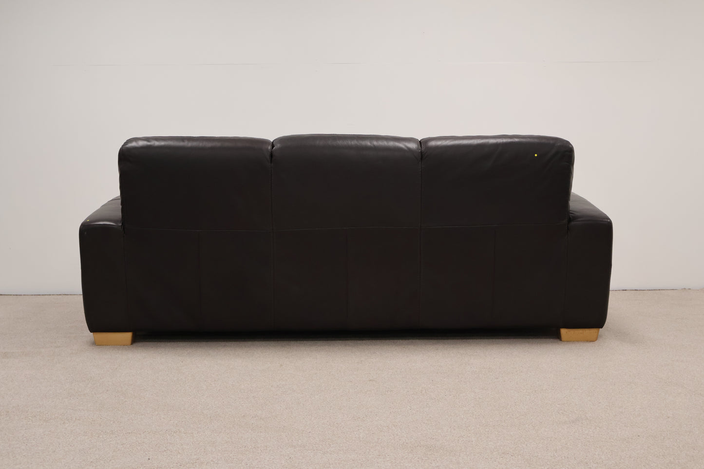 Dark Brown Leather Sofa