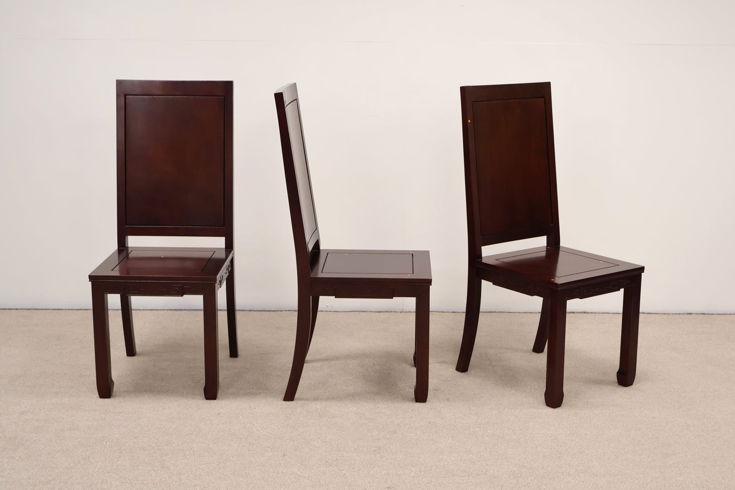 Three Decorative Conference Room Chairs