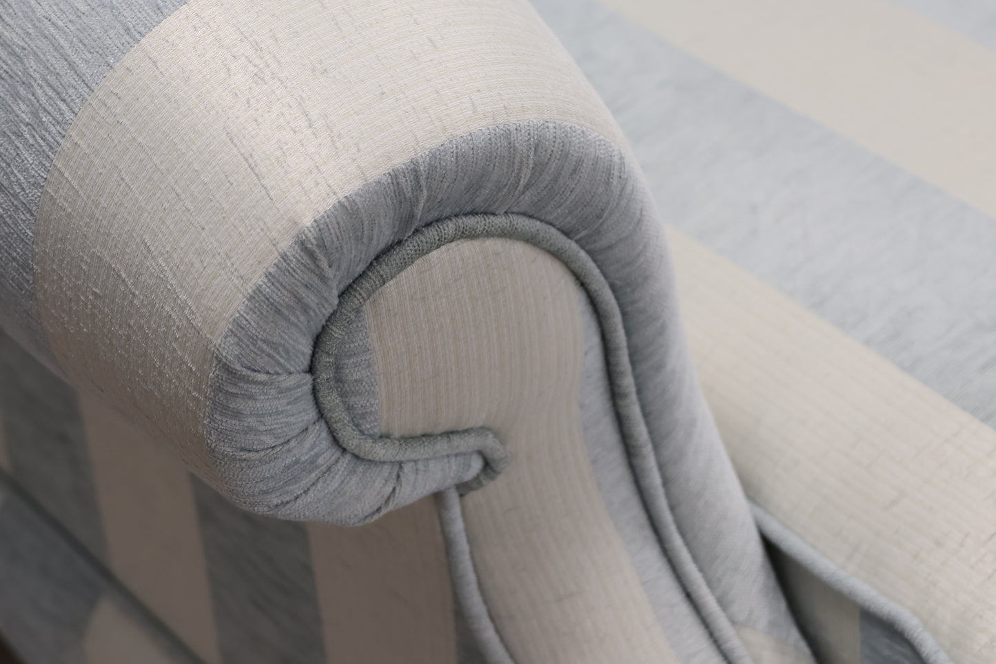 Traditional Striped Sofa