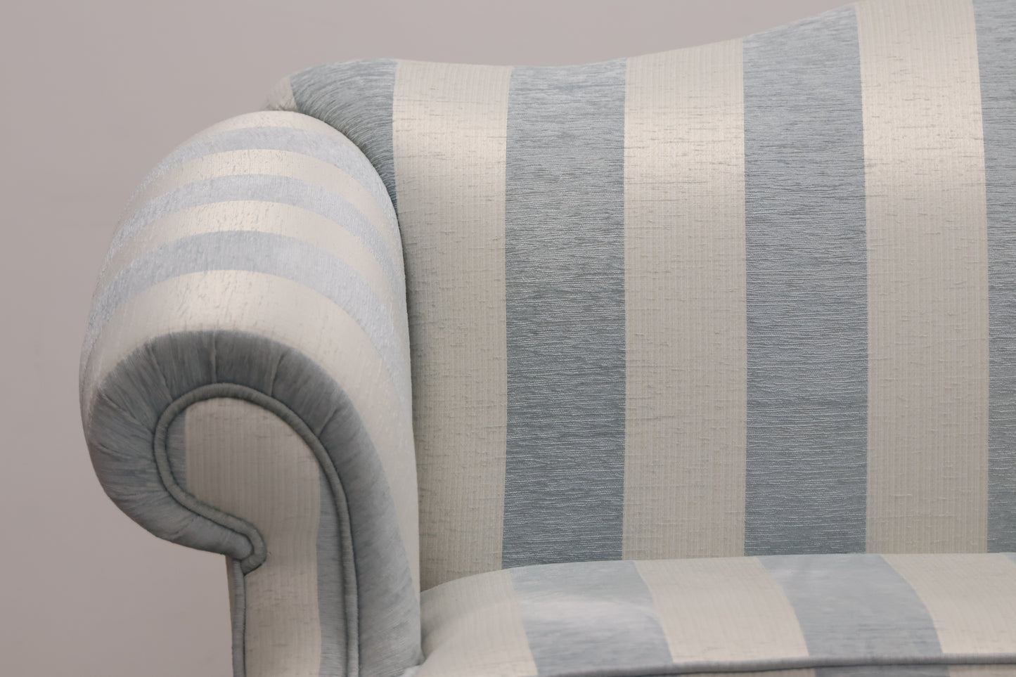 Traditional Striped Sofa