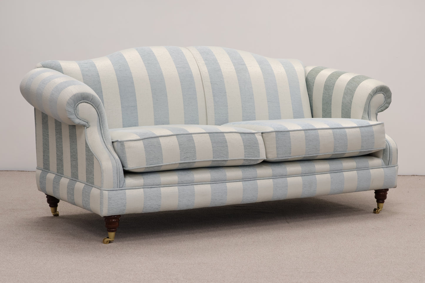 Traditional Striped Sofa