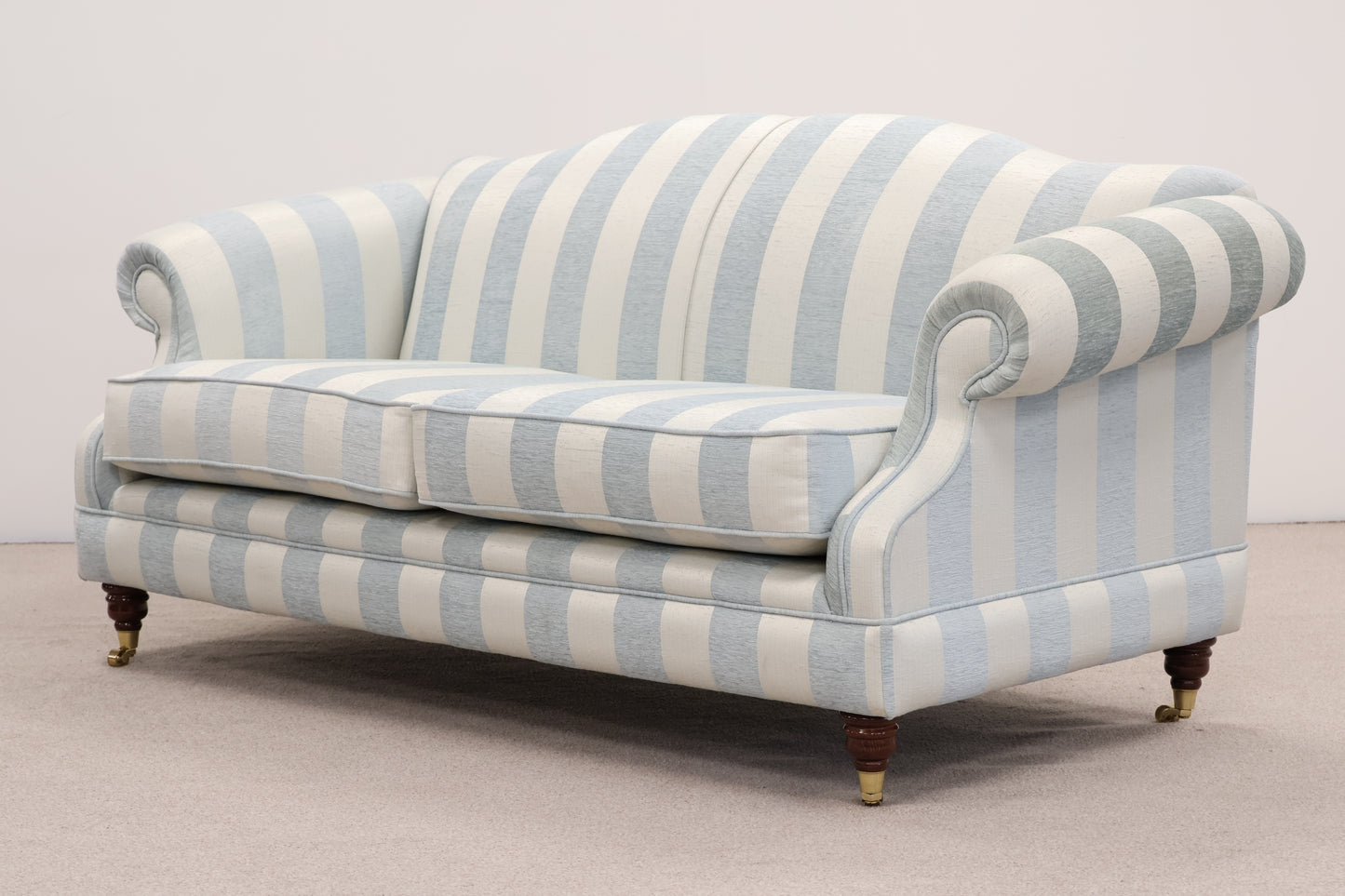 Traditional Striped Sofa