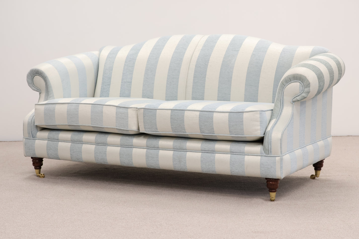 Traditional Striped Sofa