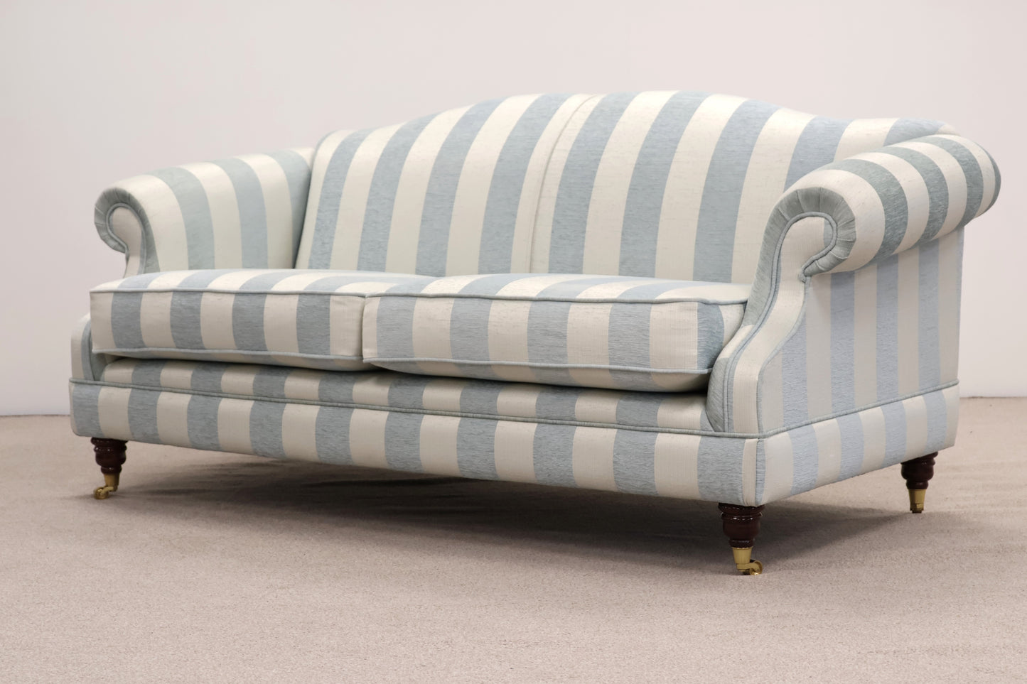 Traditional Striped Sofa