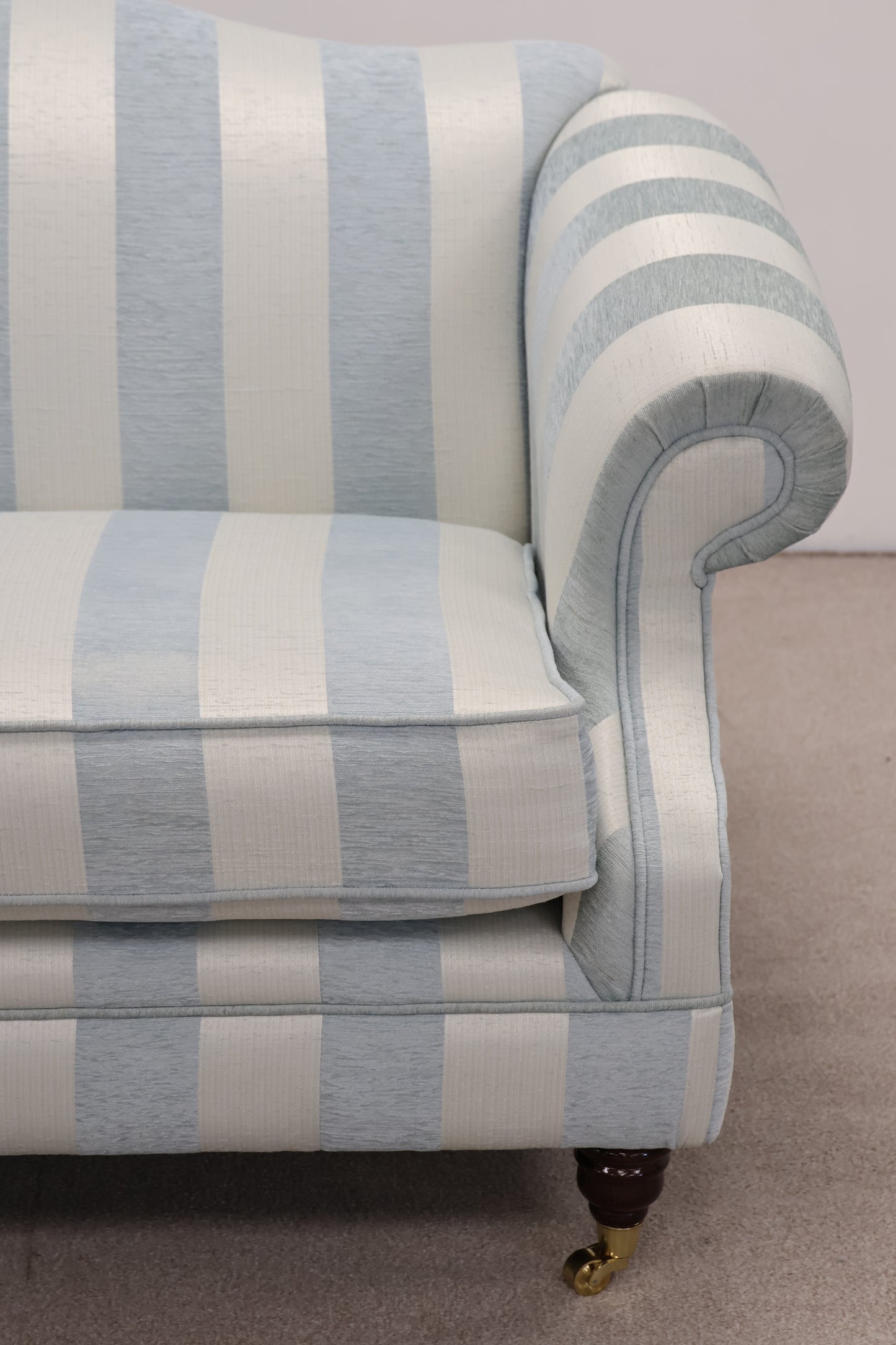 Traditional Striped Sofa