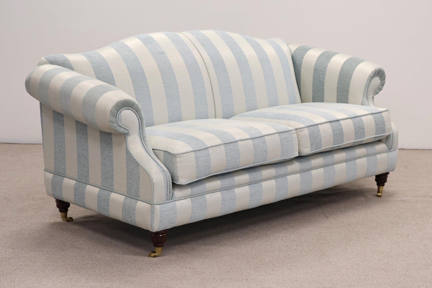 Traditional Striped Sofa