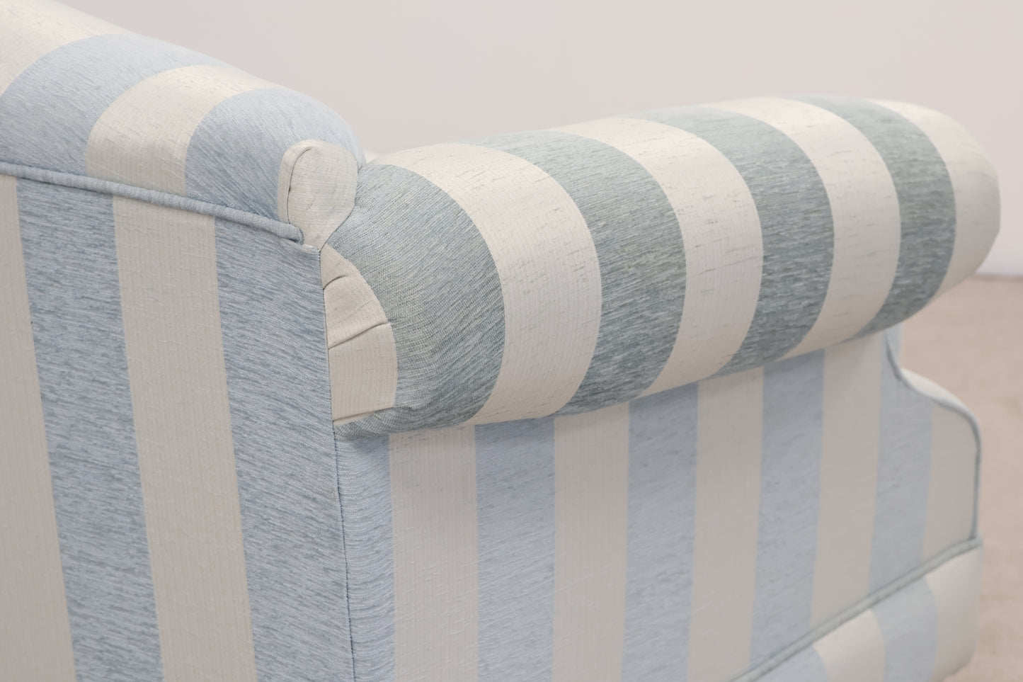Traditional Striped Sofa