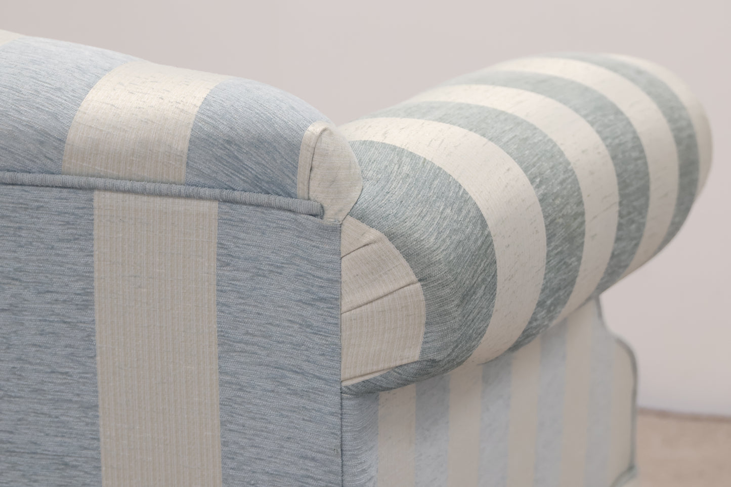 Traditional Striped Sofa