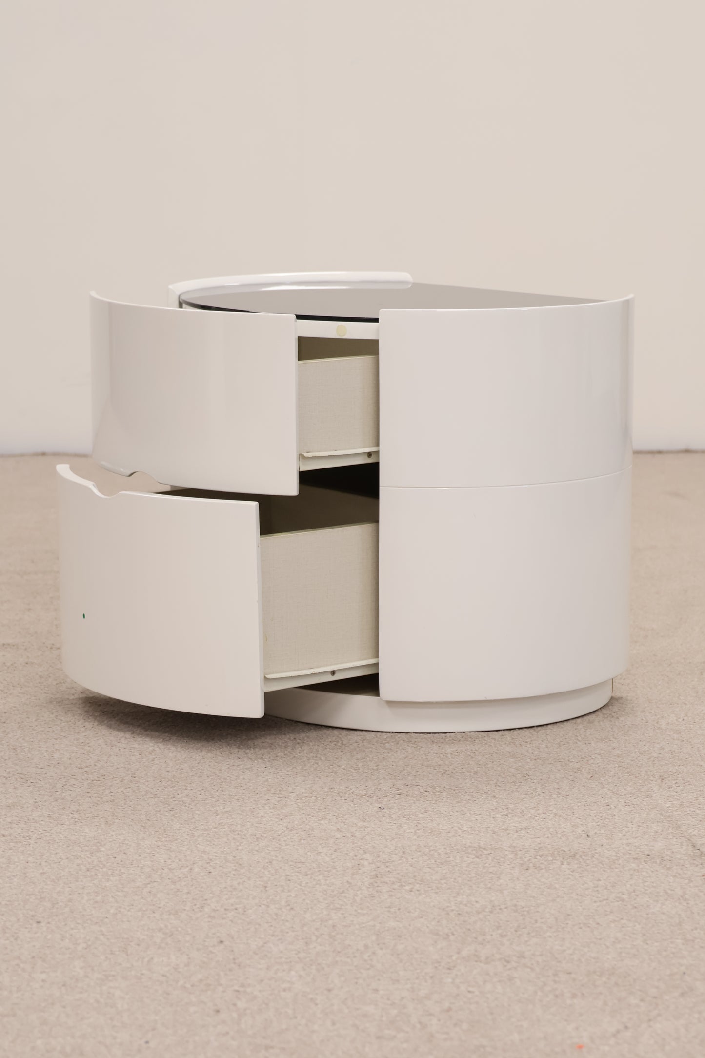 White Gloss Bedside Table