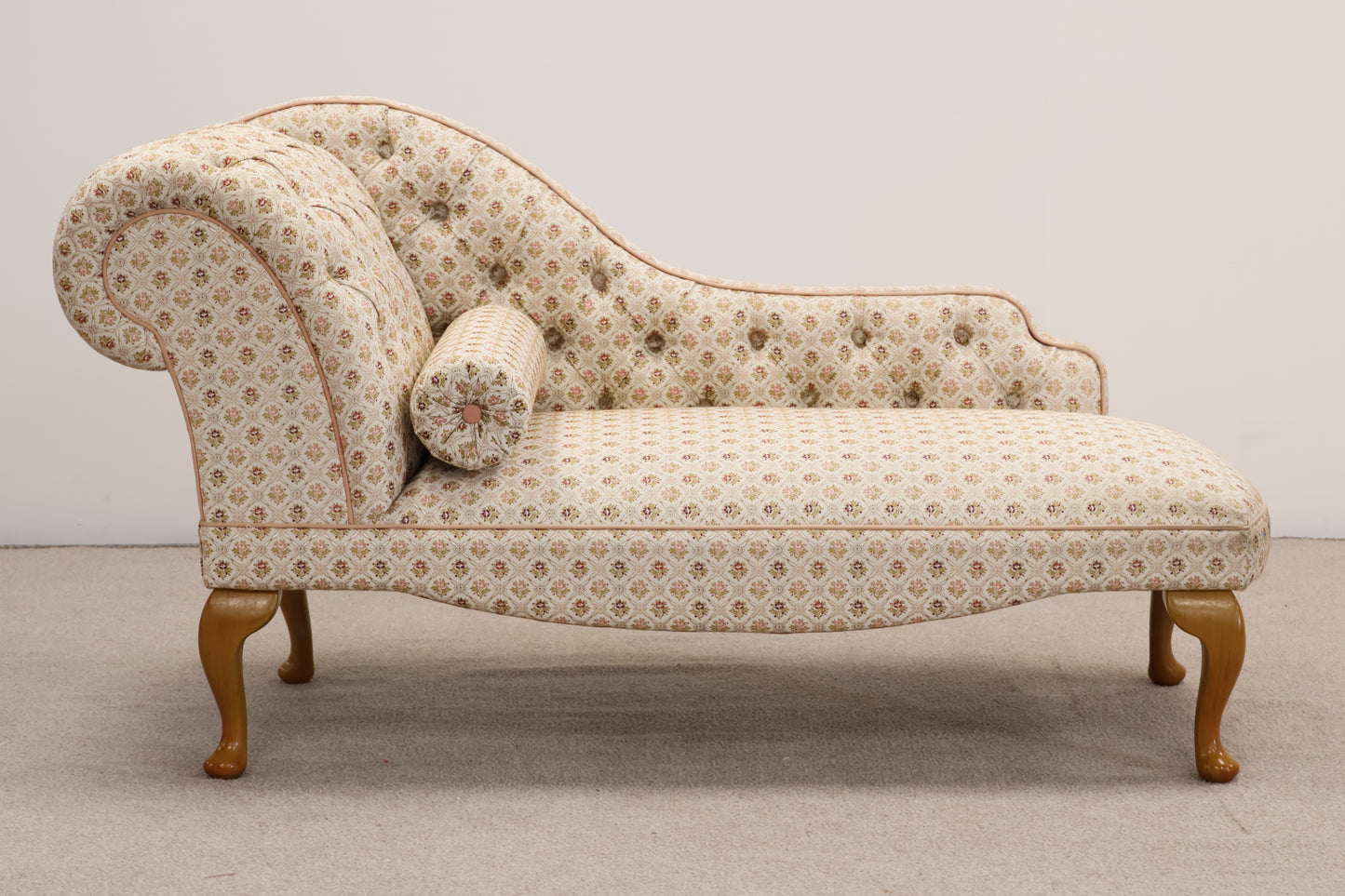 Victorian Style Chaise Longue and Footstool