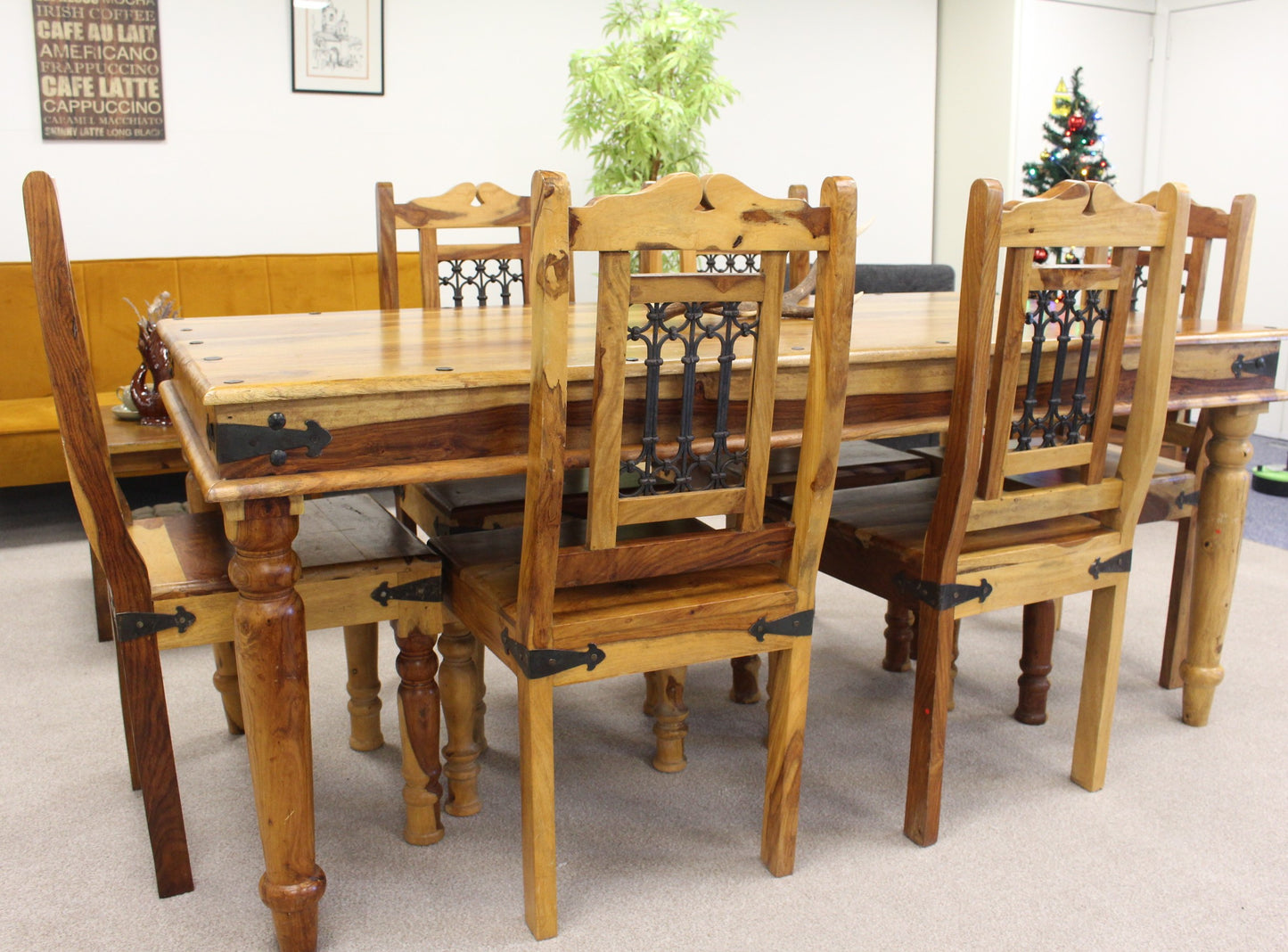 Solid Oak Table and Matching Chairs