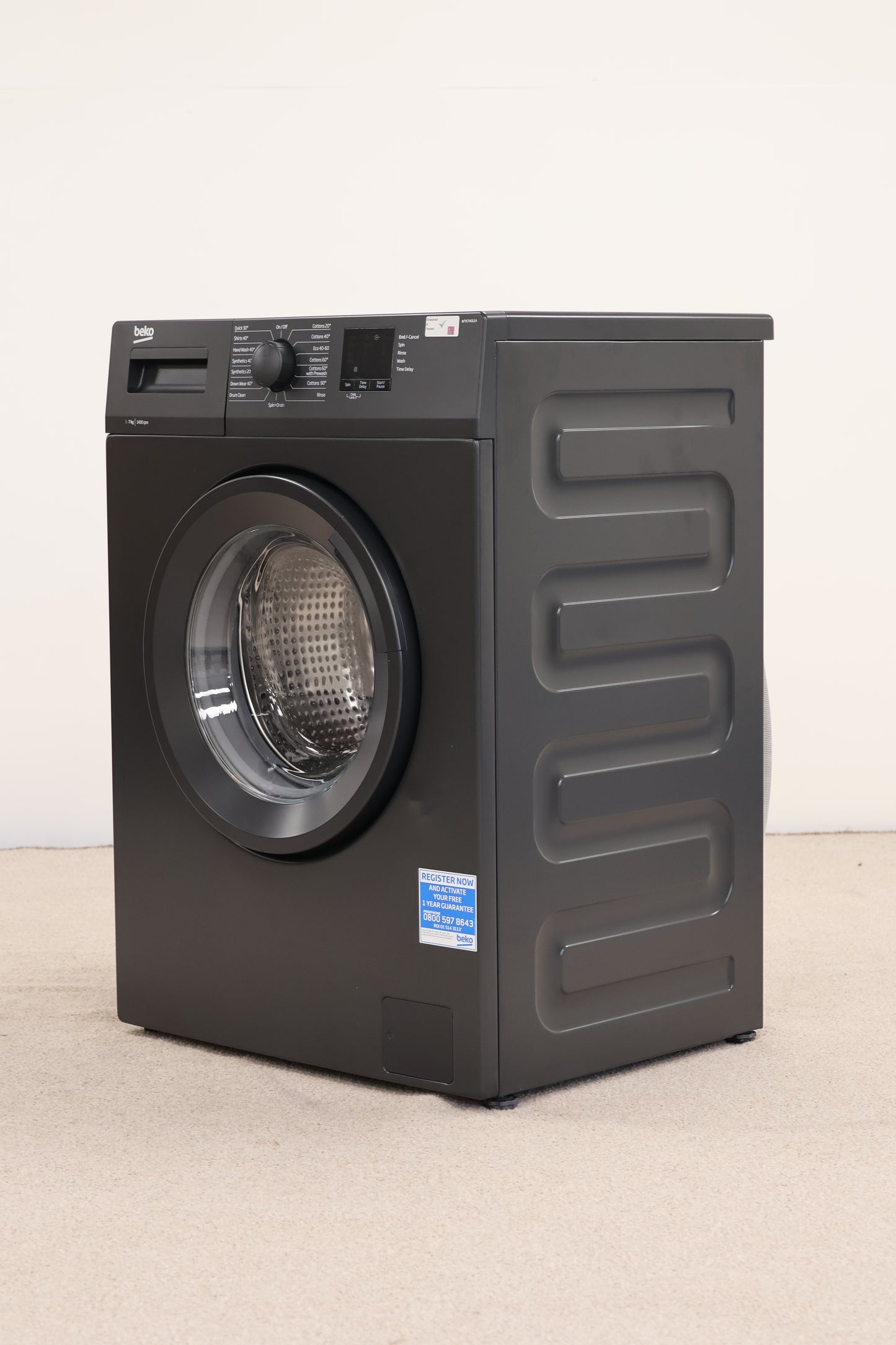 Beko Washing Machine in Matt Black