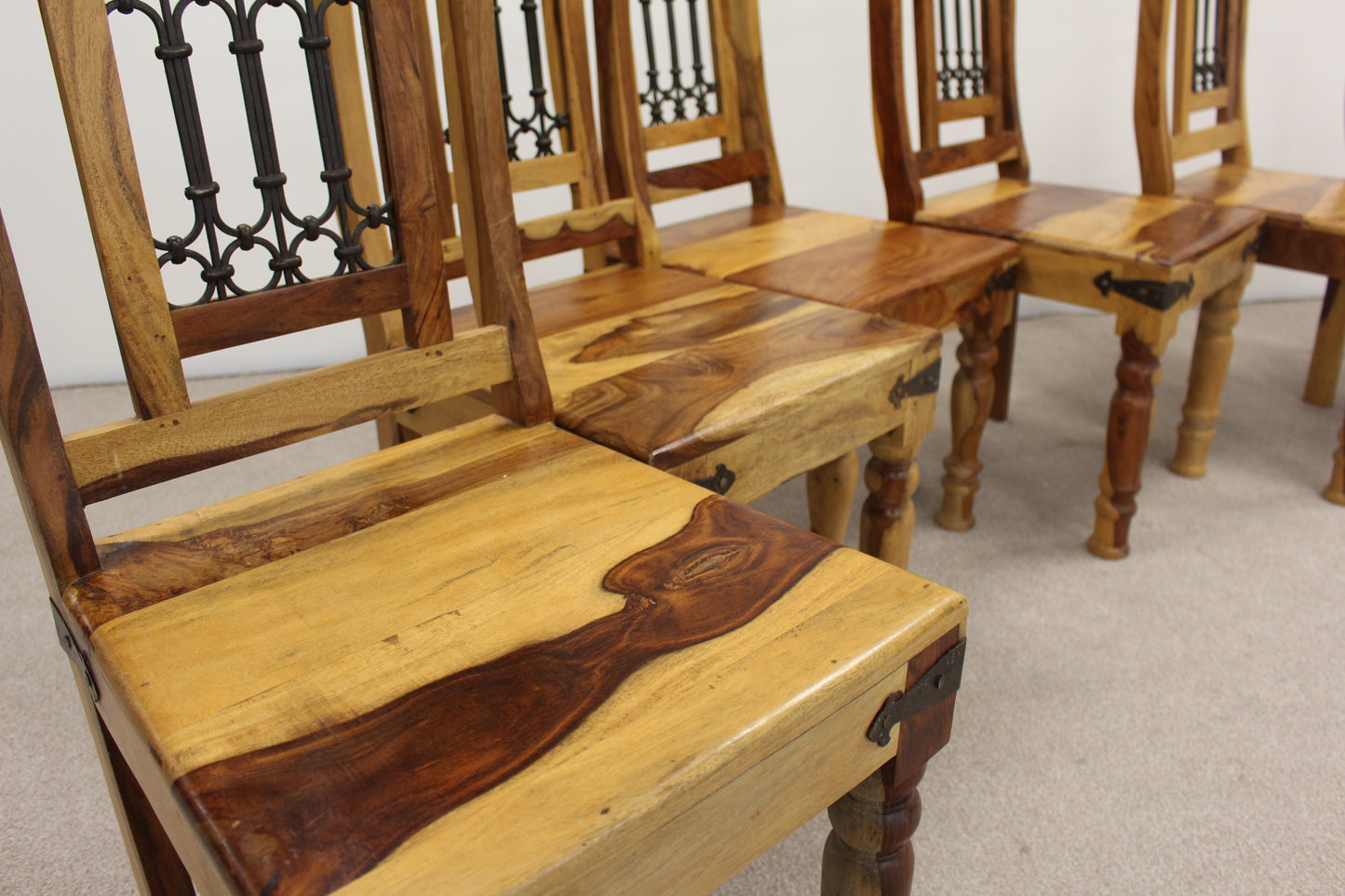 Solid Oak Table and Matching Chairs