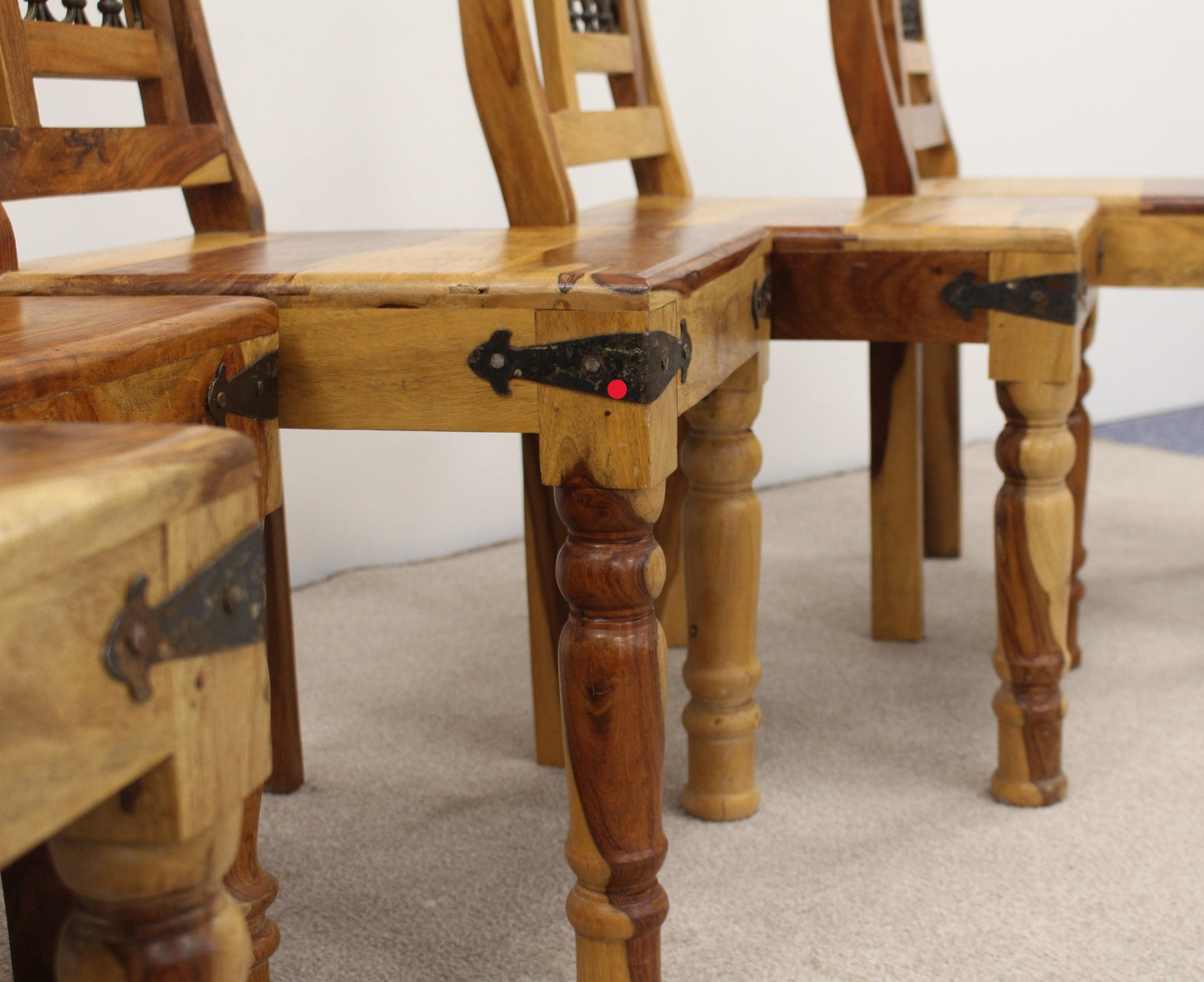 Solid Oak Table and Matching Chairs