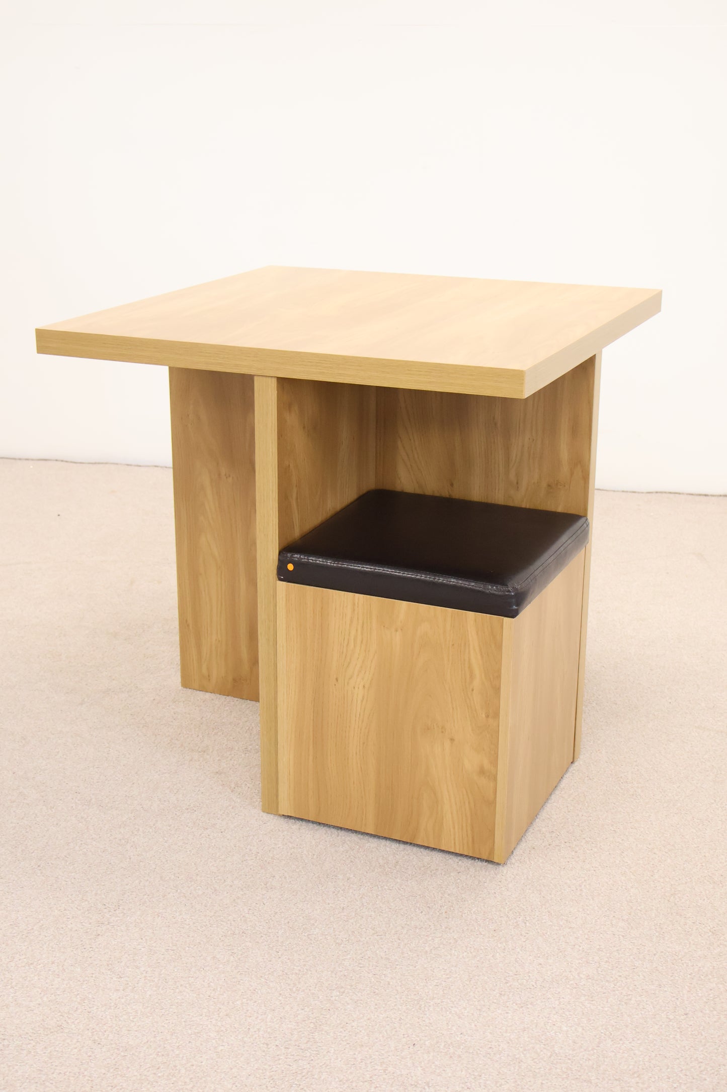 Square Table with Storage Seats