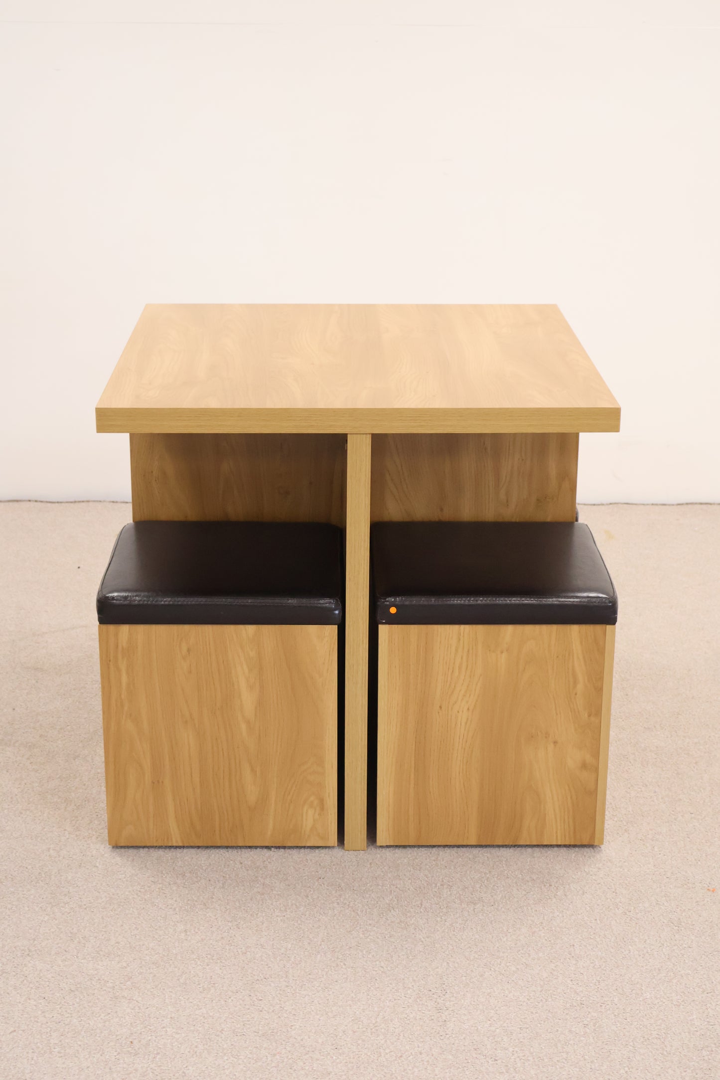 Square Table with Storage Seats