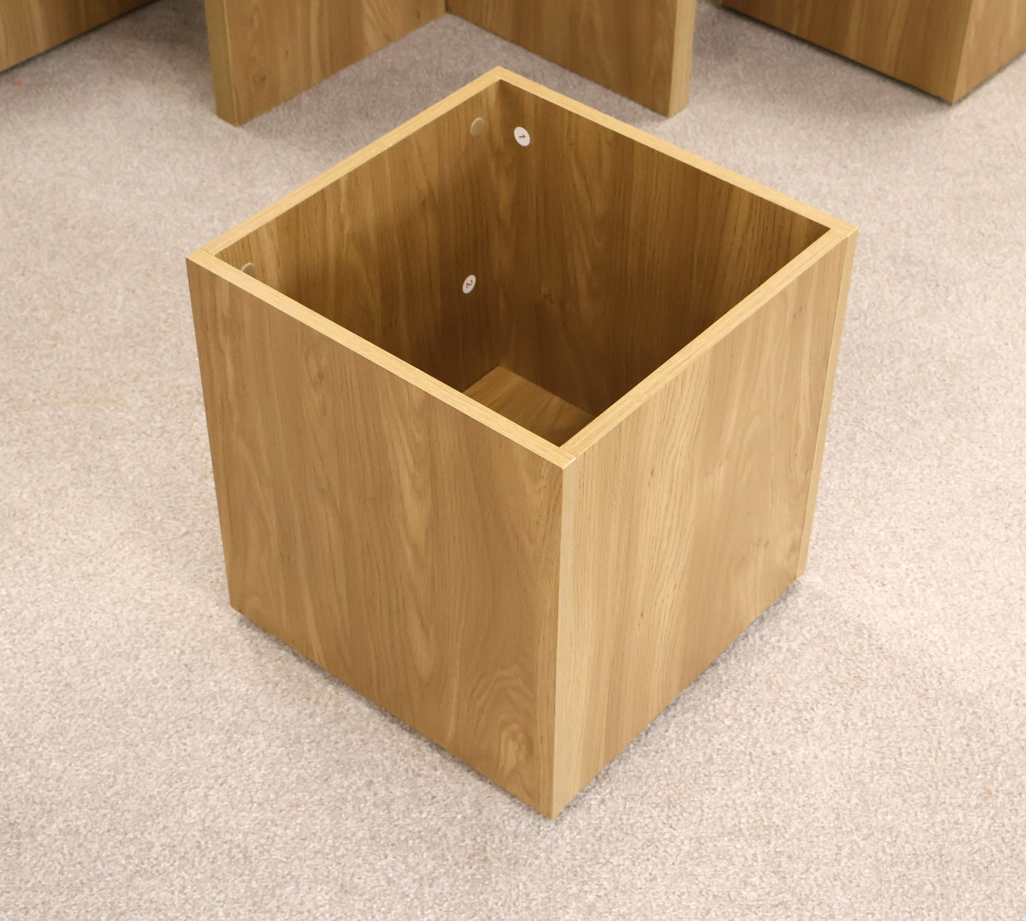 Square Table with Storage Seats