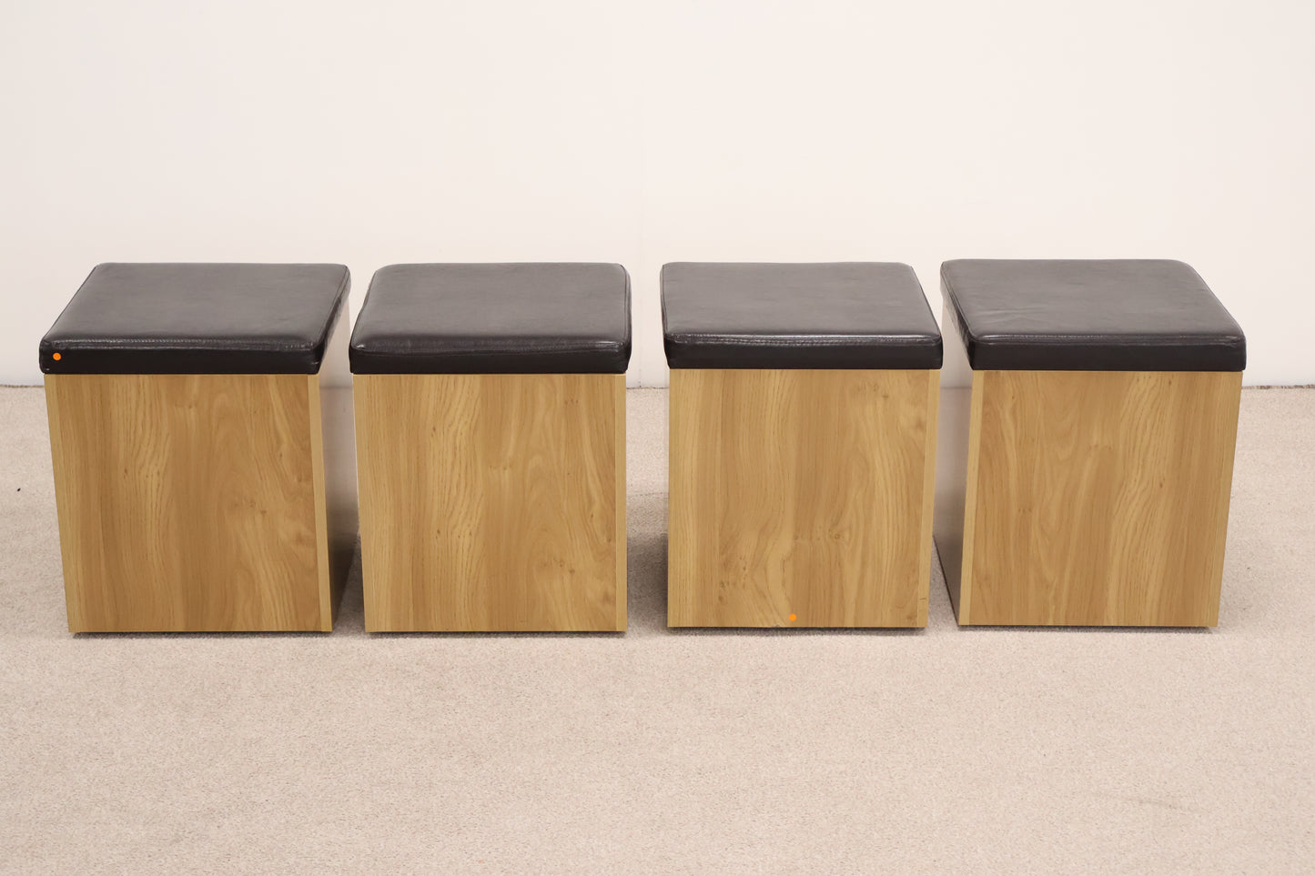 Square Table with Storage Seats