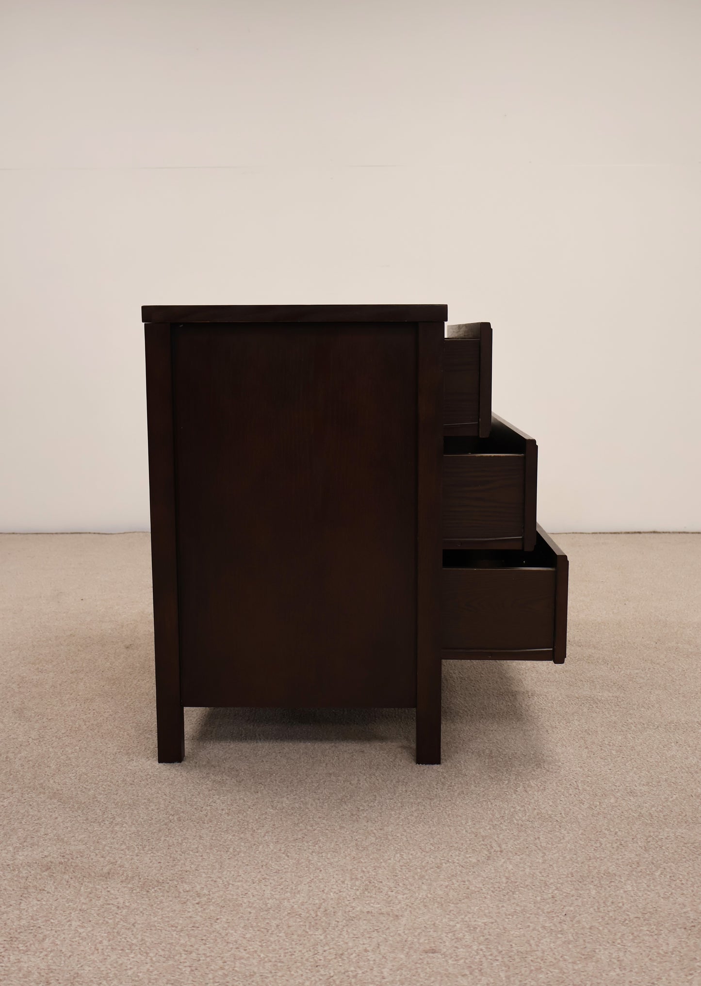 Dark Oak Veneer Chest of Drawers