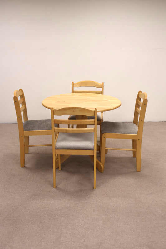 Circular Table with Matching Chairs