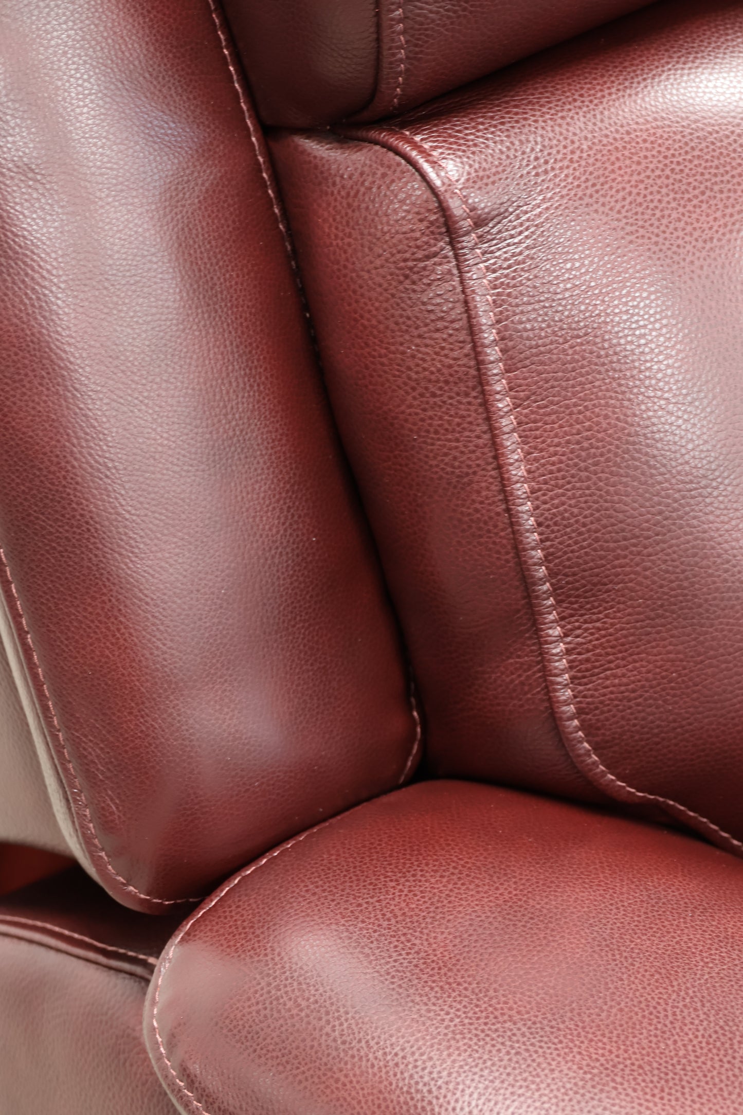 Classic Burgundy Electric Recliner Sofa – USB Charging Points