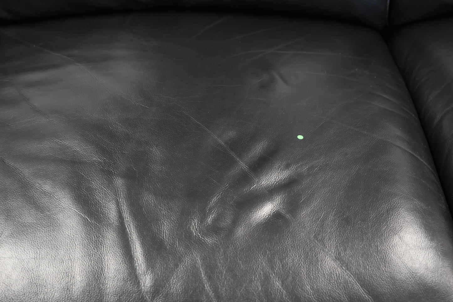 Black Leather Manual Recliner