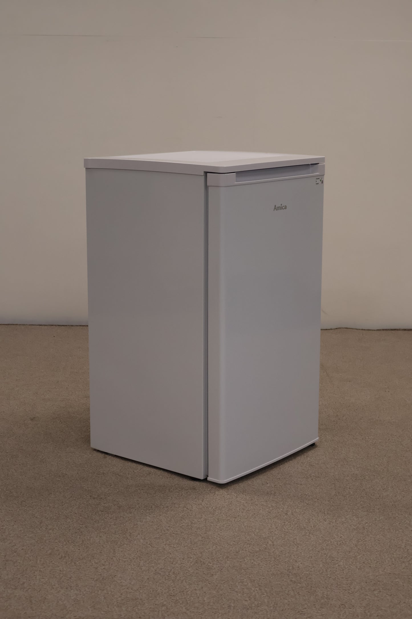 White Freestanding Undercounter Freezer by Amica