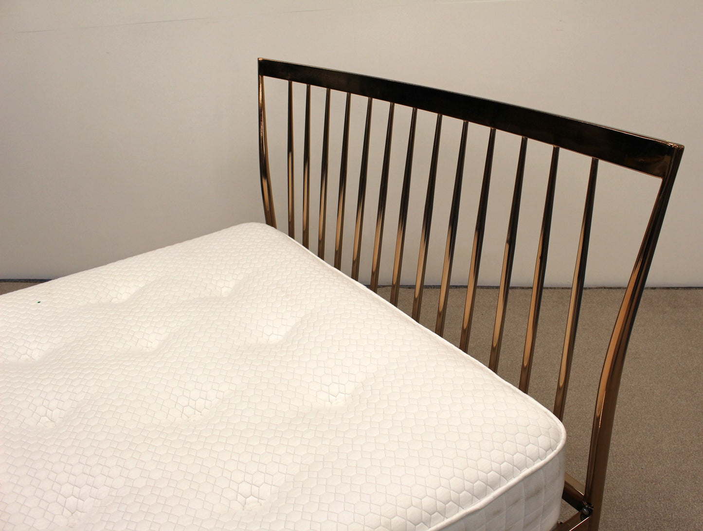 Copper Bed Frame with Silent Night Mattress