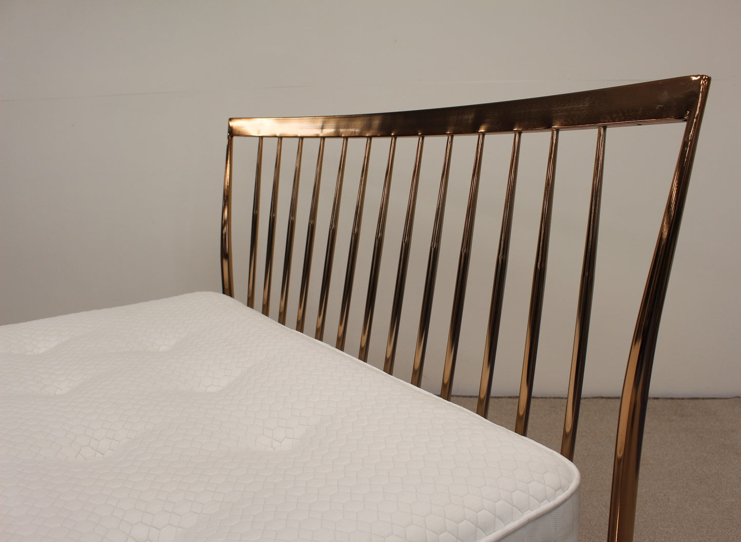 Copper Bed Frame with Silent Night Mattress