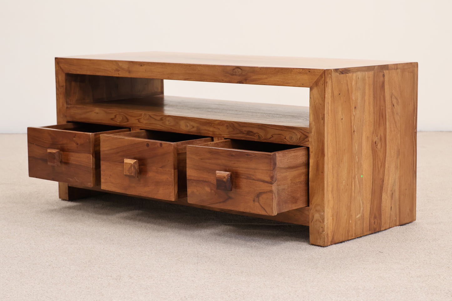 Teak Wood Tv Unit