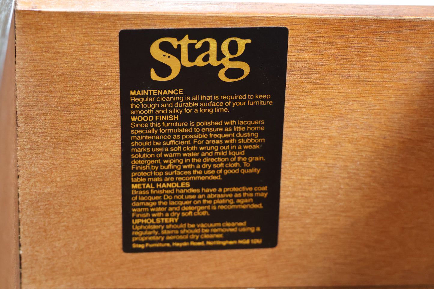 Bedside Table by Stag Furniture