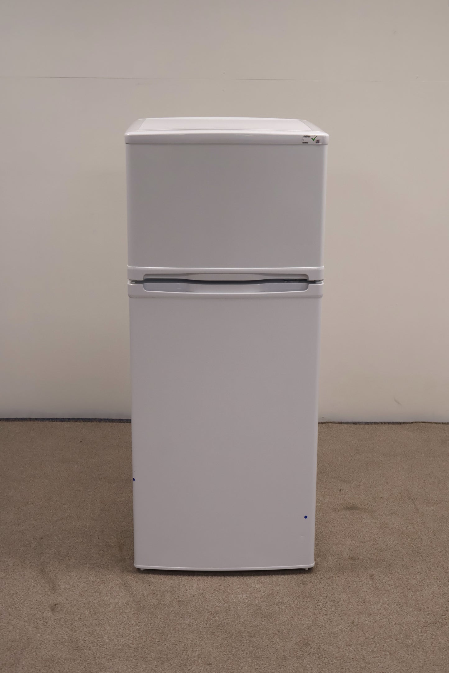 Short Freestanding Fridge Freezer by Essentials.