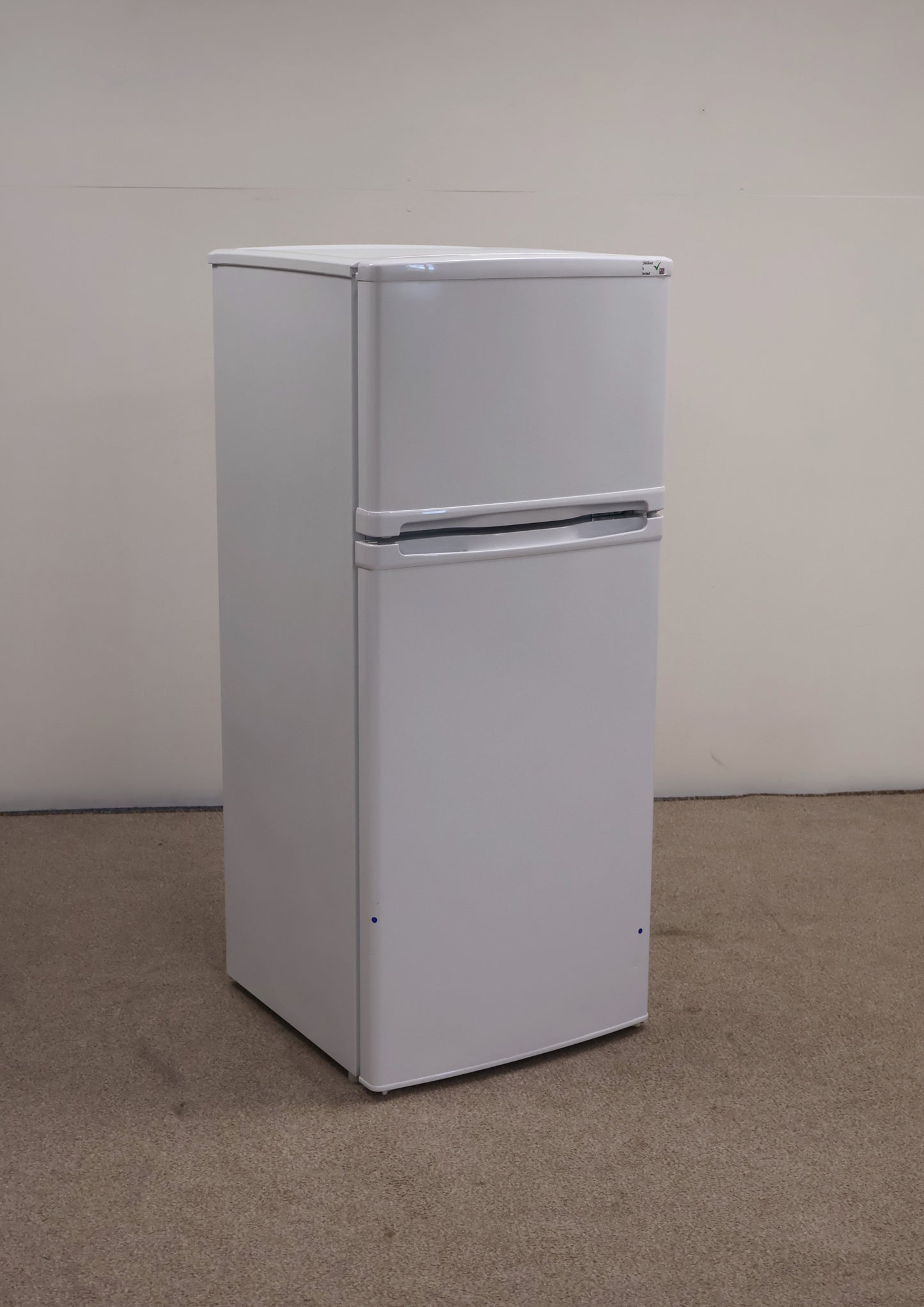 Short Freestanding Fridge Freezer by Essentials.