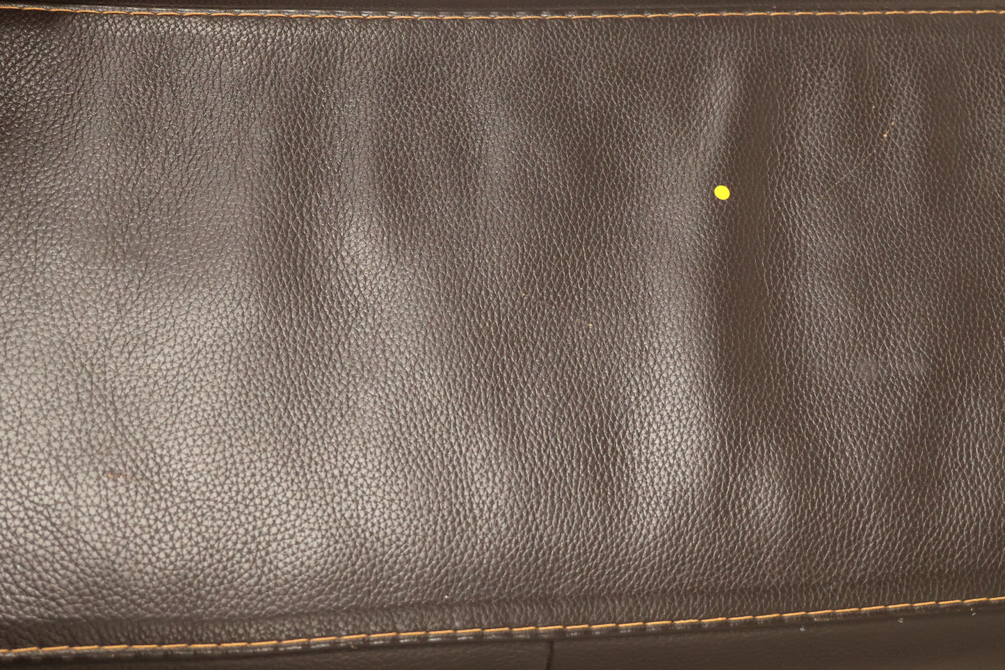 Brown Faux-Leather Sofa