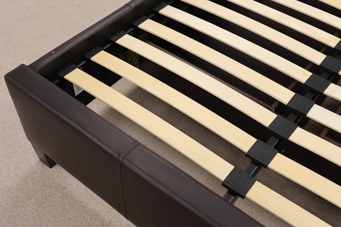 Faux Leather Double Bed Base