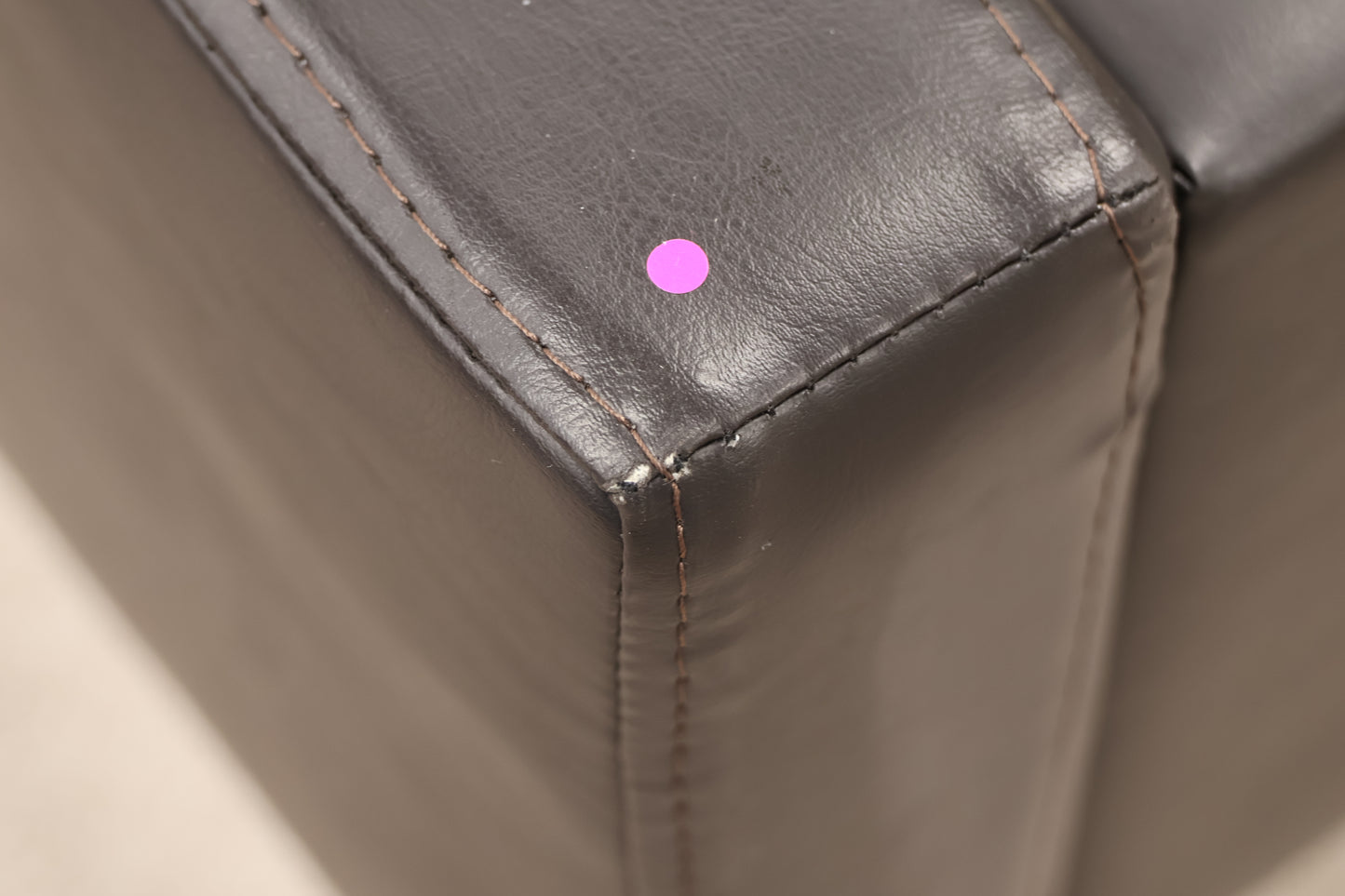 Faux Leather Double Bed Base