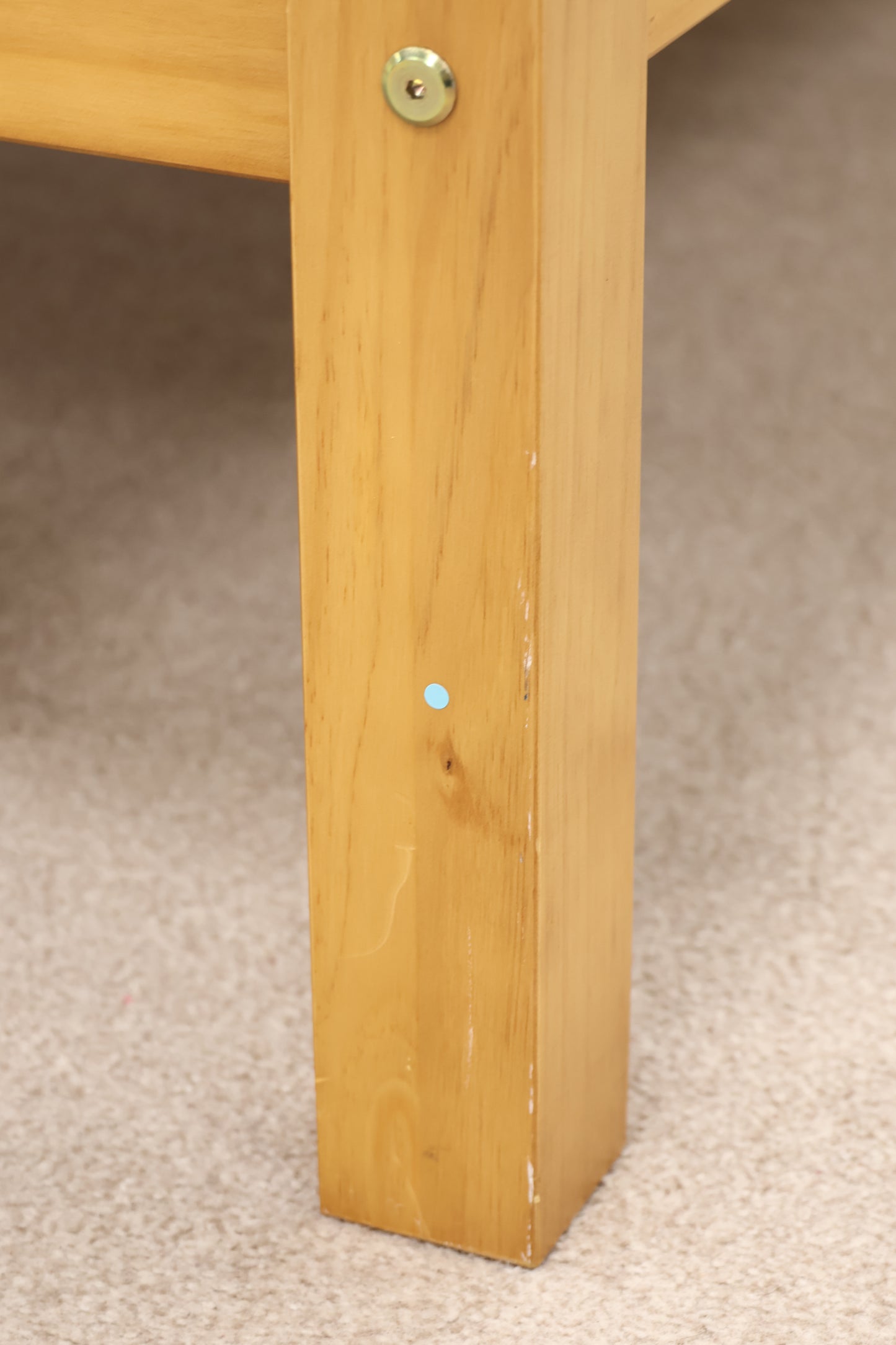 Pine Single Bed with Sanitised Mattress