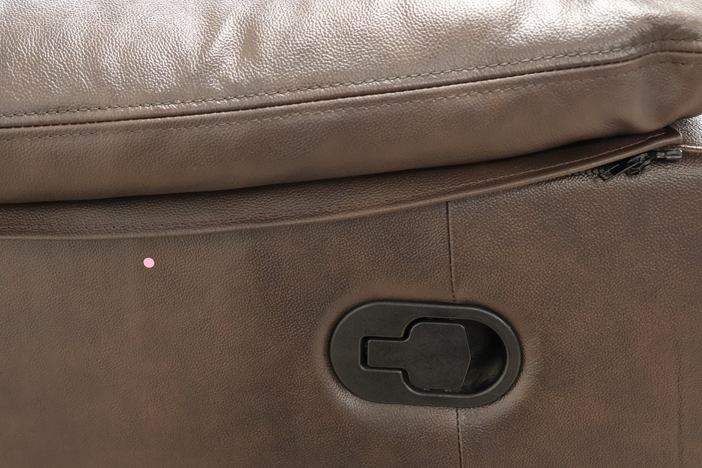 Brown Leather Manual Recliner