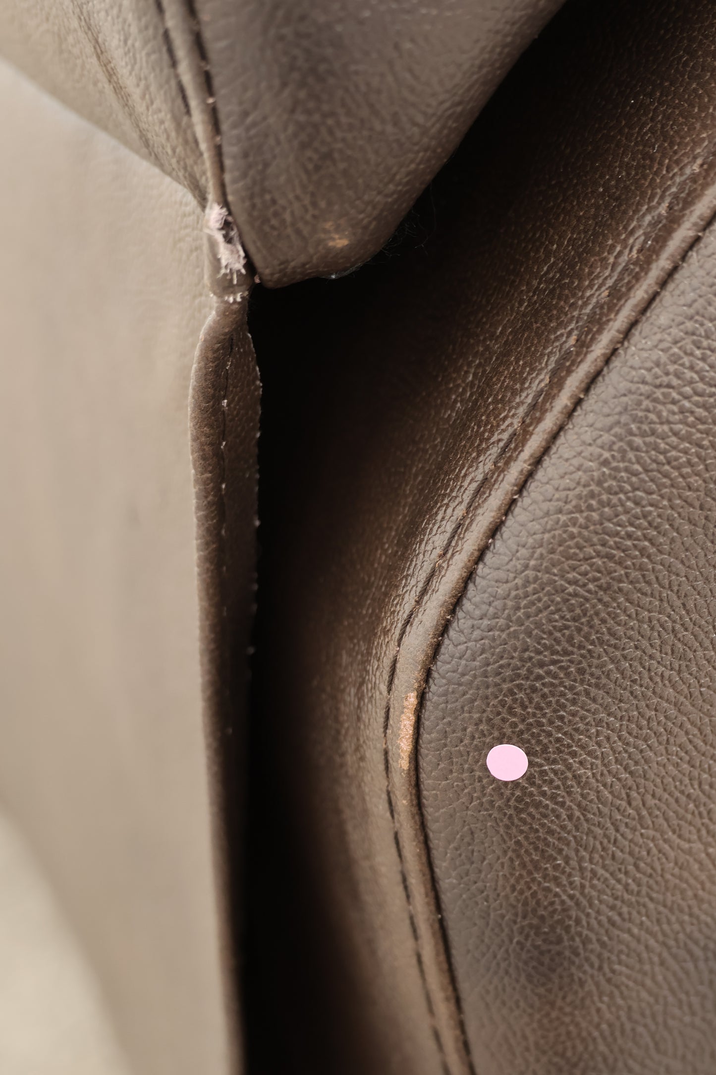Brown Leather Manual Recliner
