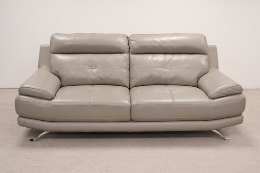 Grey Leather Sofa