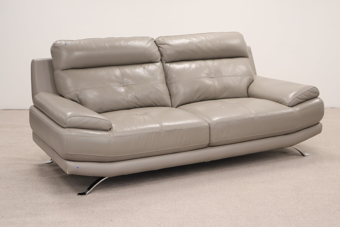 Grey Leather Sofa