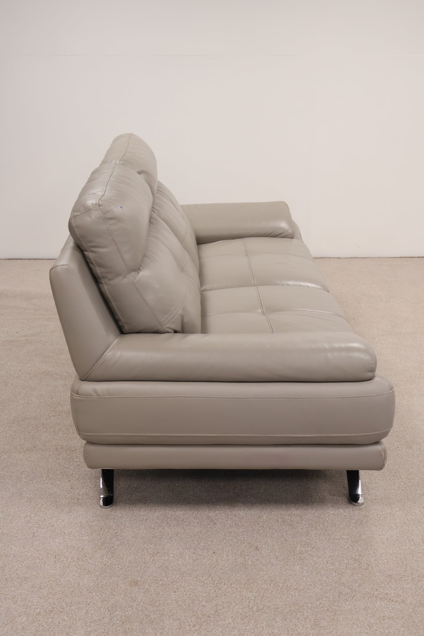 Grey Leather Sofa