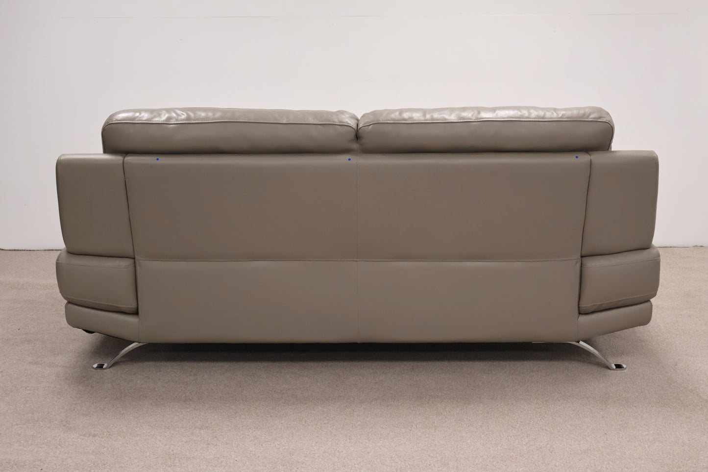 Grey Leather Sofa