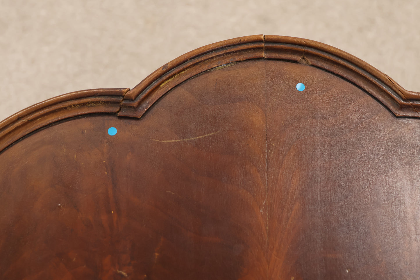 Vintage Scalloped Edge Side Table