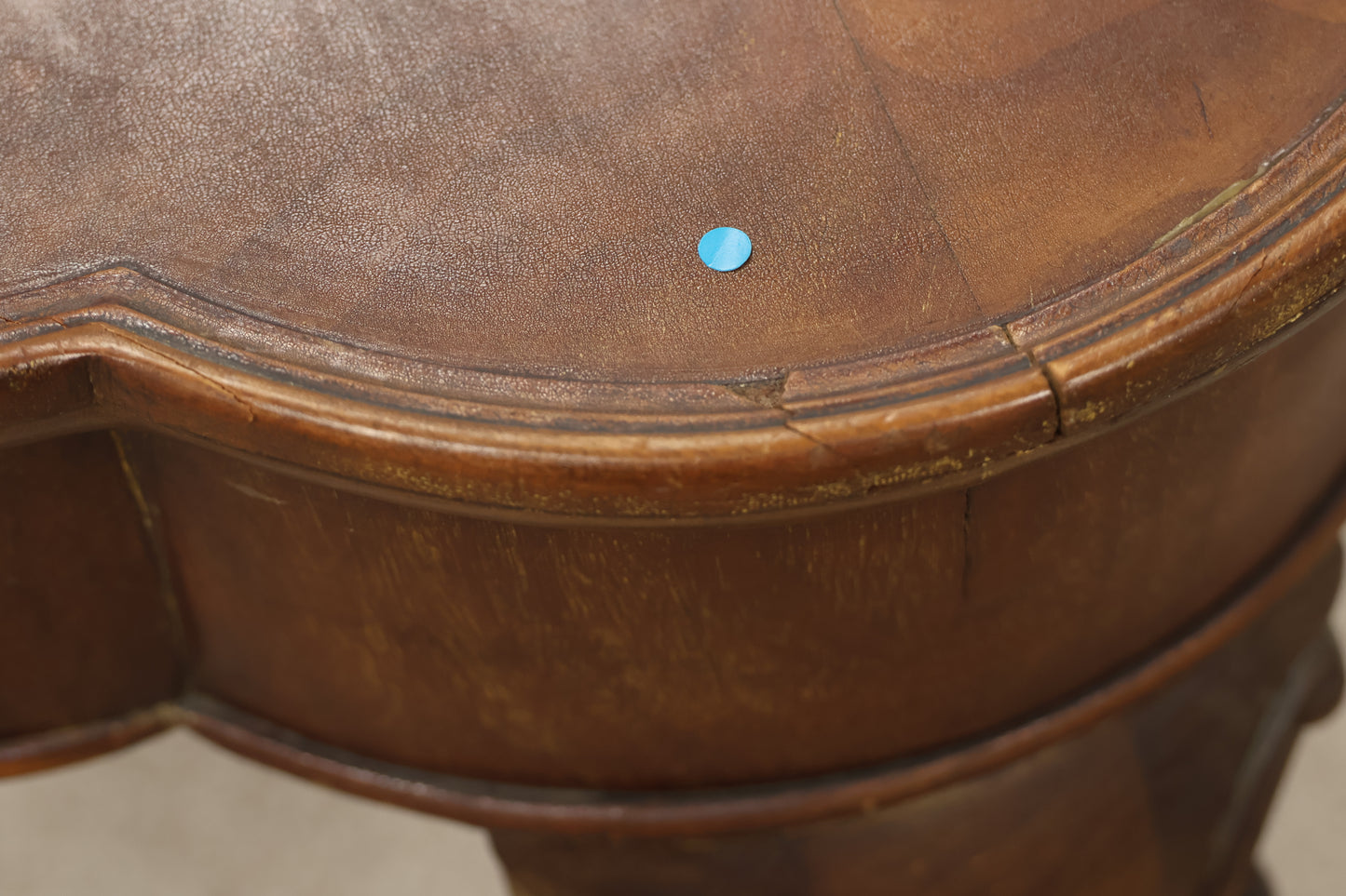 Vintage Scalloped Edge Side Table