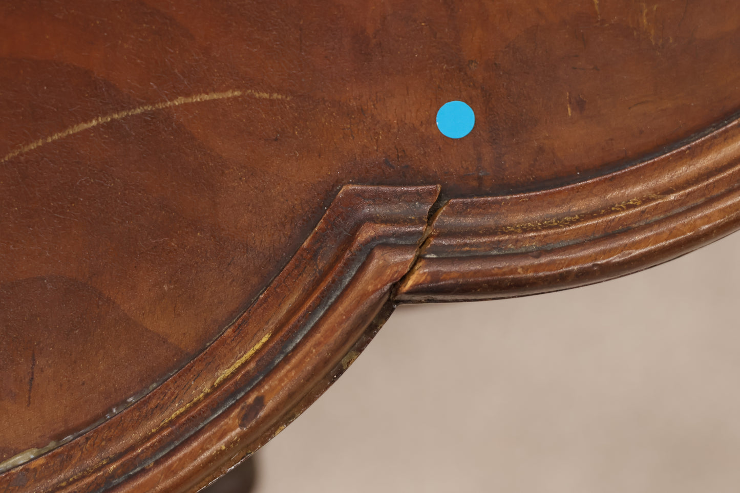 Vintage Scalloped Edge Side Table