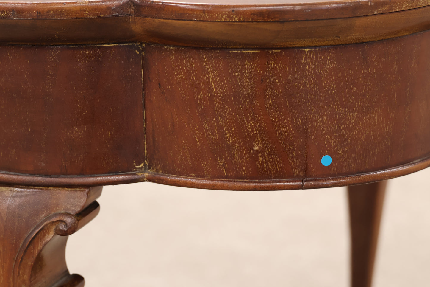 Vintage Scalloped Edge Side Table