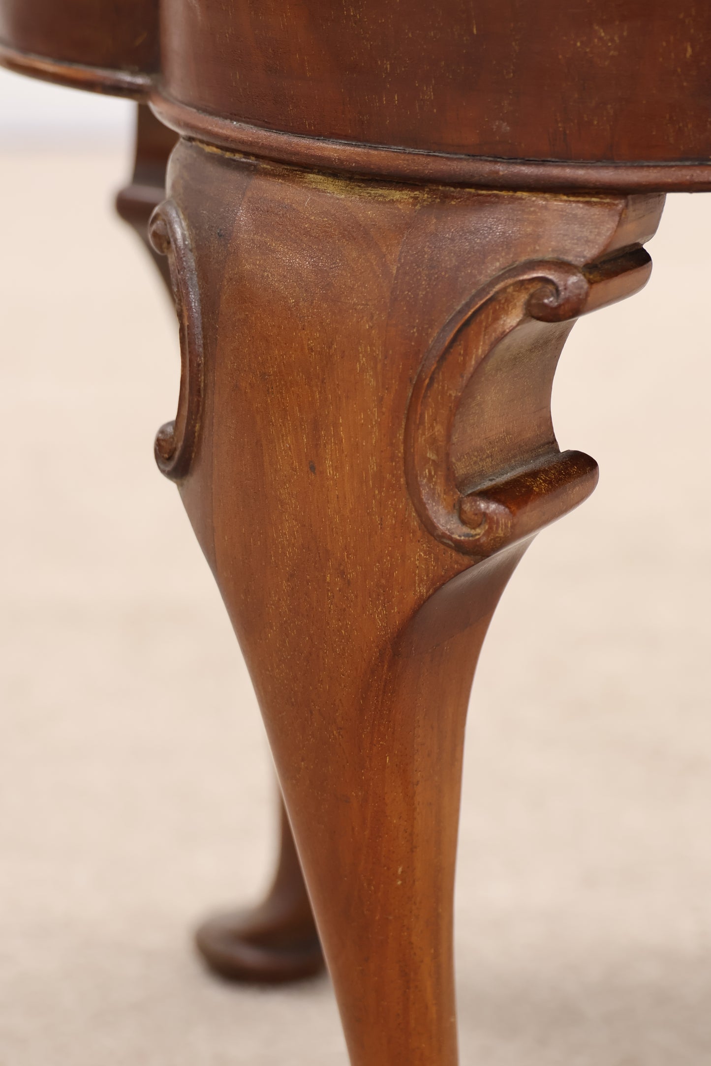 Vintage Scalloped Edge Side Table